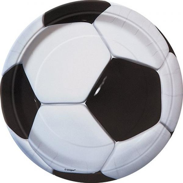 Super Soccer 3D Paper Plates Small (8)